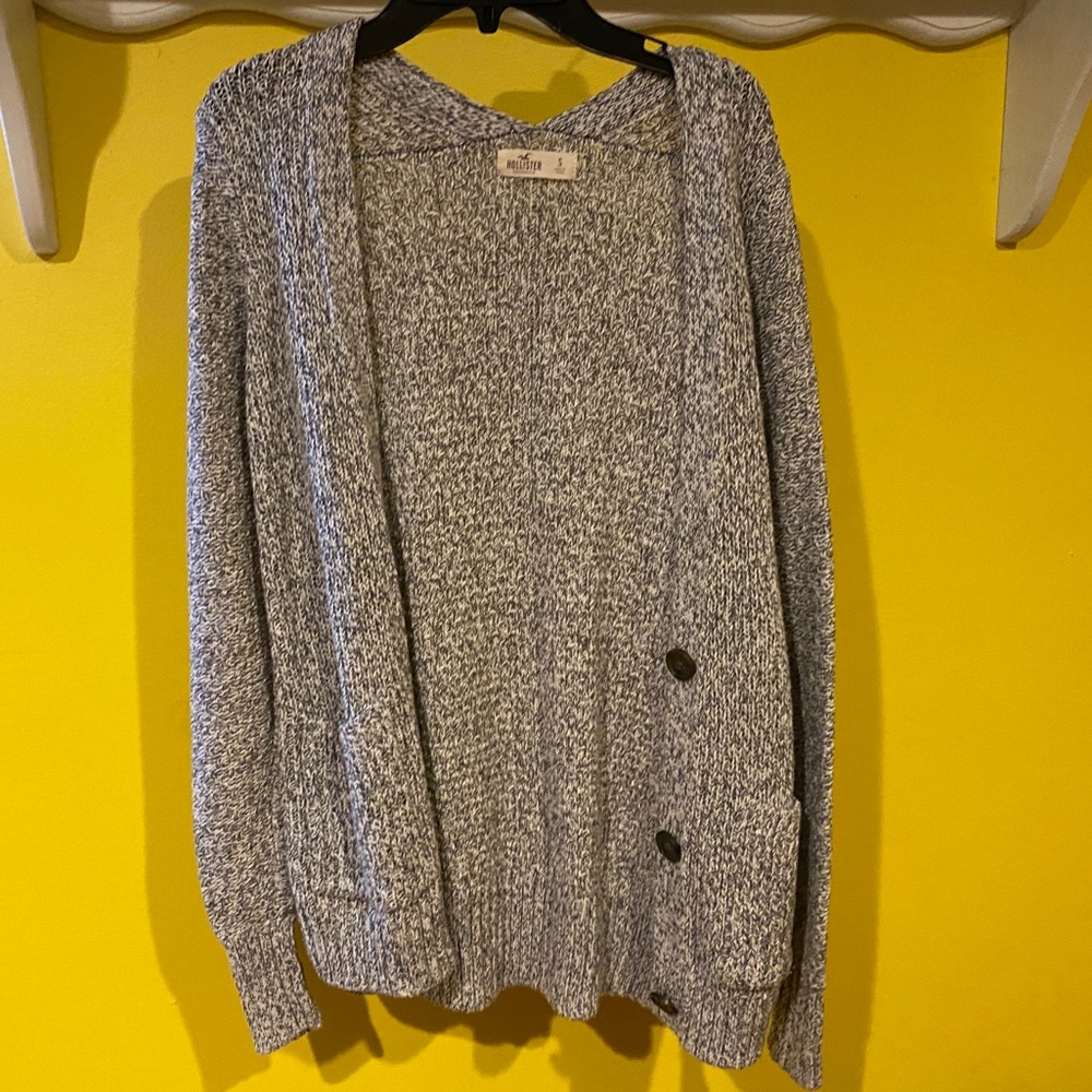 heathered grey cardigan from hollister